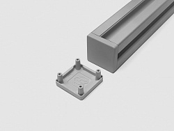 Заглушка торцевая 30 х 30 (серая), C161