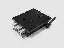 Алюминиевый слайдер под 40х80 T-тип, длина 160мм, черный, B899