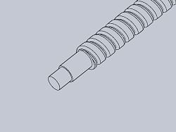 Обработка ШВП винта для посадки на опоры