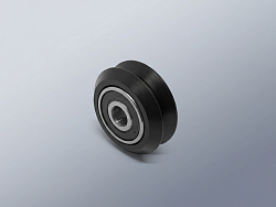 Комплект пластиковый V-образный ролик + подшипник