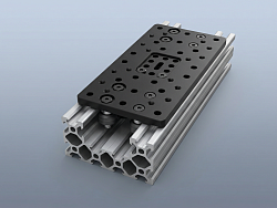 Комплект двойной портальной пластины для С профиля (77х155)