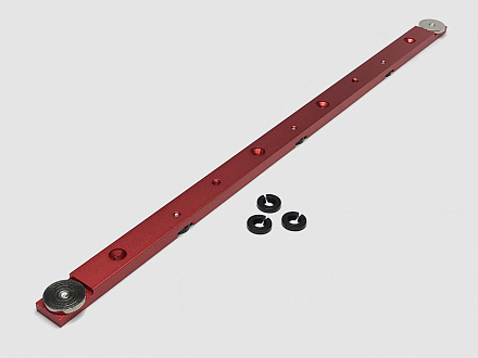 Алюминиевый ползун для T-track 19 серия, L = 450мм (красный), C89