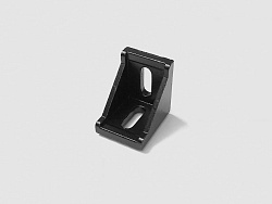 Угловой алюминиевый соединитель 30х30 (черный), паз 8, A991