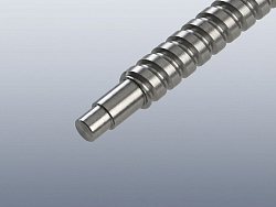 Обработка ШВП винта для посадки на опоры