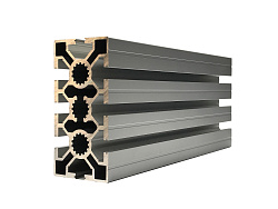 Профиль конструкционный 50х100 паз 8мм (Ан. серебро)