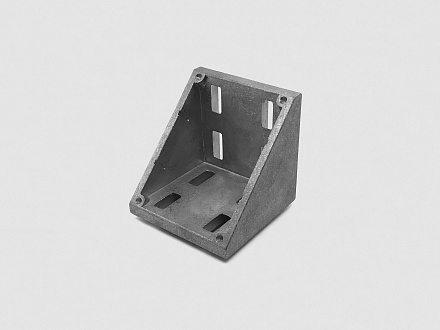 Угловой алюминиевый соединитель 90х90_D, паз 10, B837