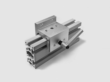 Алюминиевый слайдер под 40х40 H-тип, длина 75мм, B208