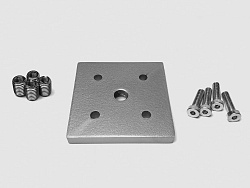 Адаптер 100х100 (сталь оц.) для опоры М16, X26