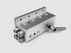 Алюминиевый слайдер под 40х40 H-тип, длина 160мм, B217