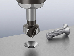 Зенкование отверстия под винт DIN 7991 M5